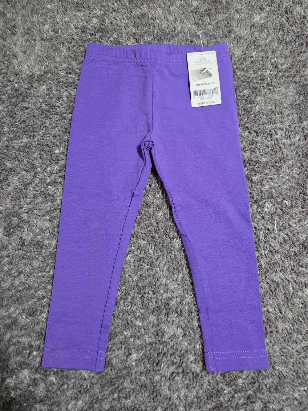 Carter's Bright Purple Girls' Stretch Leggings